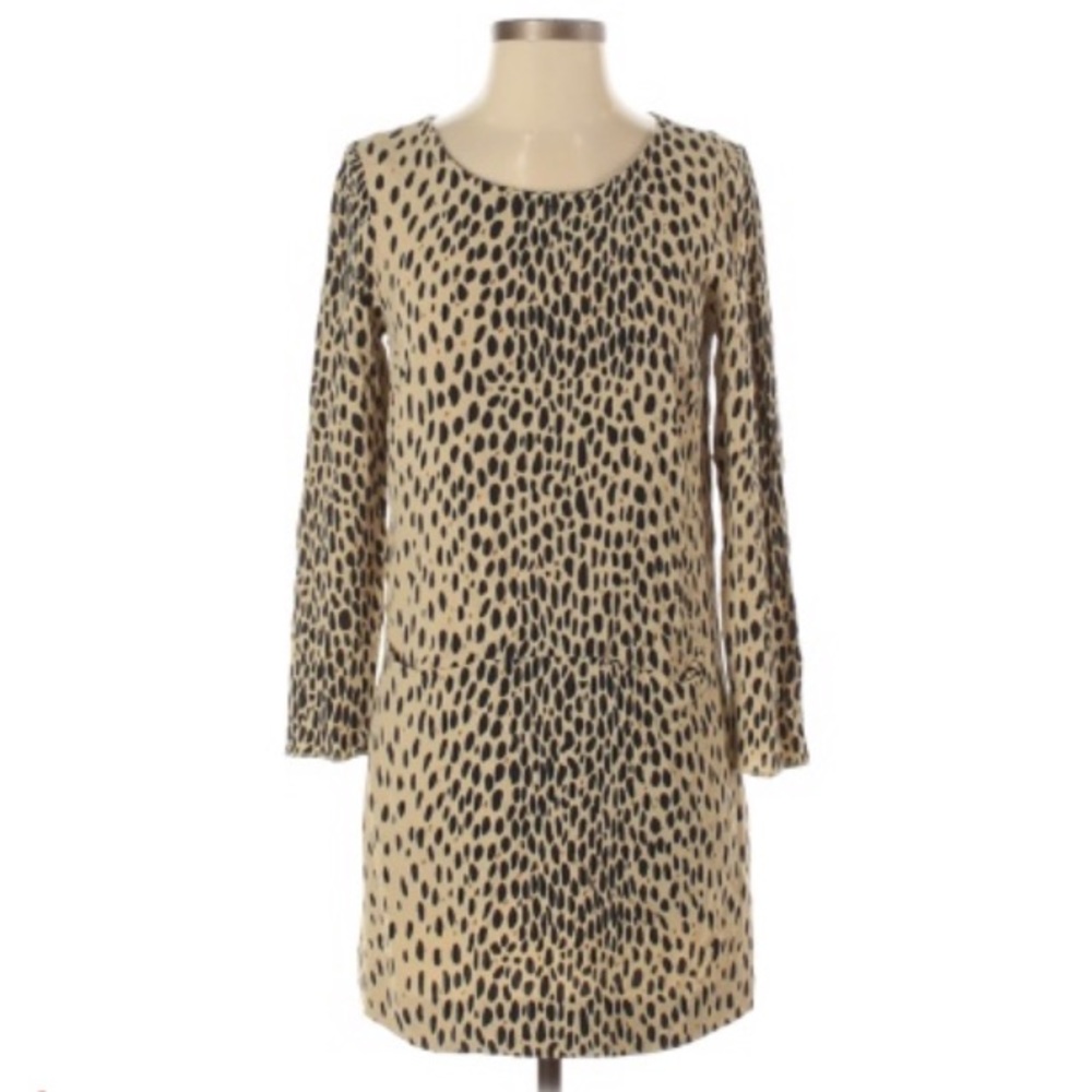 J. Crew Animal Print MIDI Dress Size 8